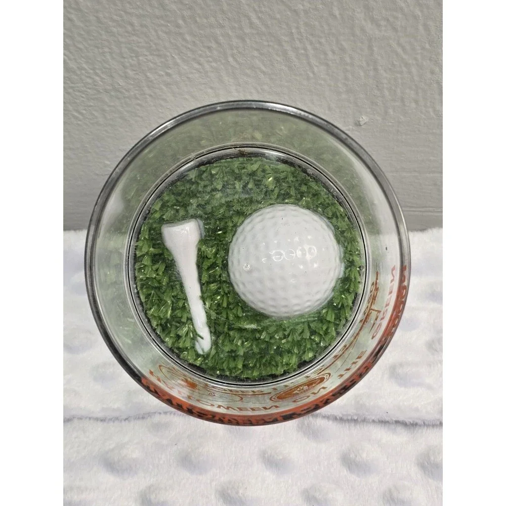 Halloween On The Green Golf Cup Acrylic Golfing Advertising 1990 Tee Ball Grass